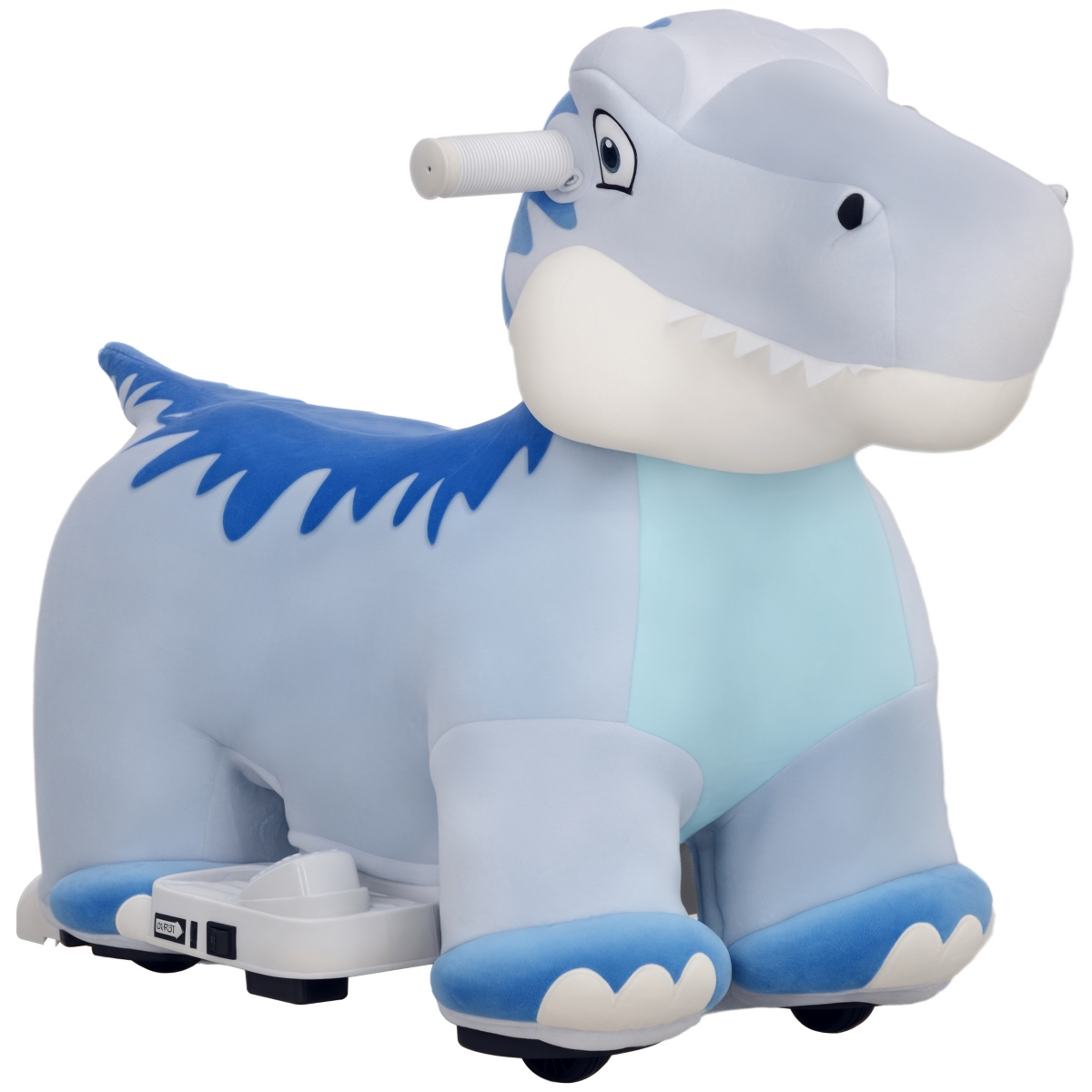 Qaba 6V Kids Electric Ride on Animal with Music Forward,