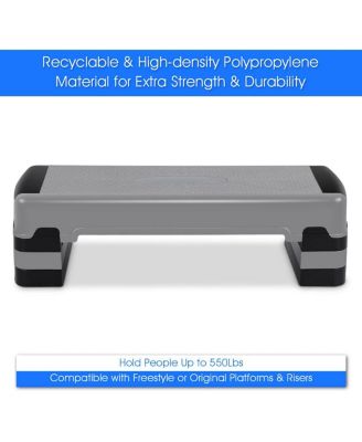 35'' Fitness Aerobic Step Cardio Adjustable 6"-8"-10"