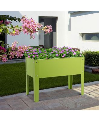 24'' x12'' Outdoor Elevated Garden Plant Stand Raised Tall Flower Bed Box