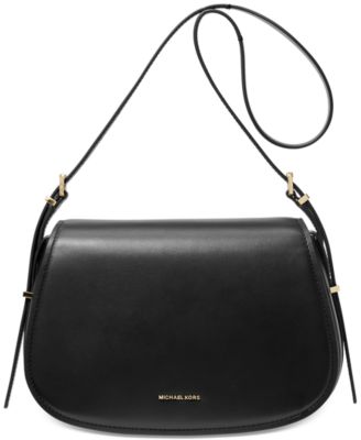 y414185　レディース　BLK M MICHAEL Michael Kors Lydia Small Leather Flap Messenger - Macy's