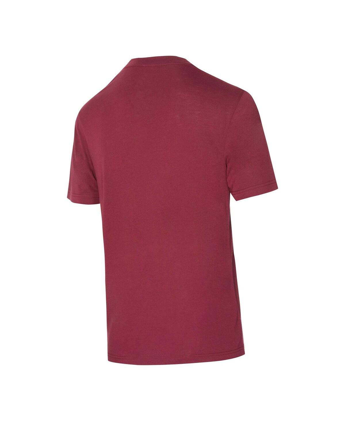 Concepts Sport Men's Burgundy/gold Washington Commanders Vector T-shirt Flannel Pants Sleep Set In Burgundy,gold