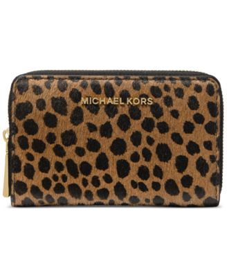 Michael Kors - Jet Set Mini Zip Around Calf Hair Card Case