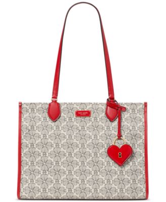 kate spade new york - Valentine's Day Spade Flower Coasted Canvas Large Market Tote