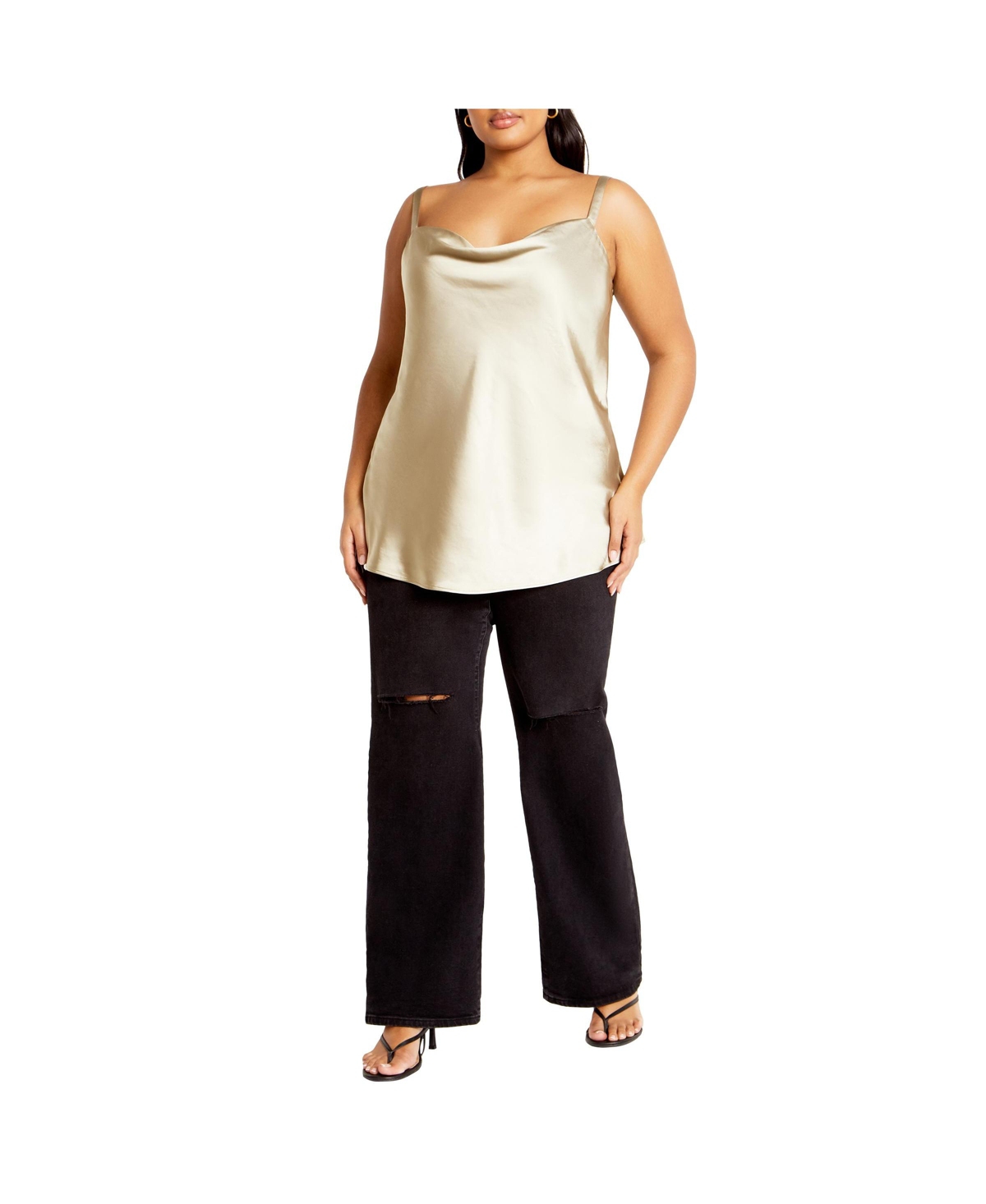 City Chic Plus Size Sweet Cowl Neck Cami