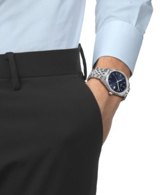 Men's Swiss Ballade Stainless Steel Bracelet Watch 40mm