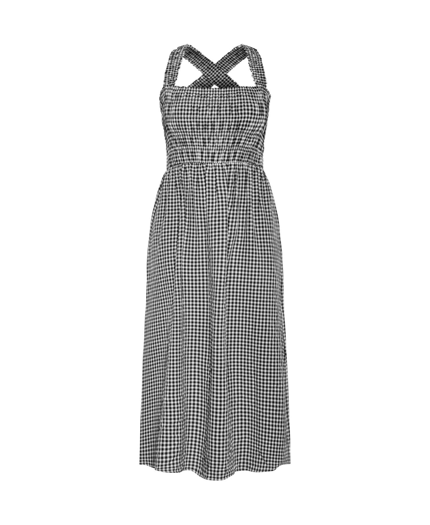 Women's Cute Gingham Maxi Dress