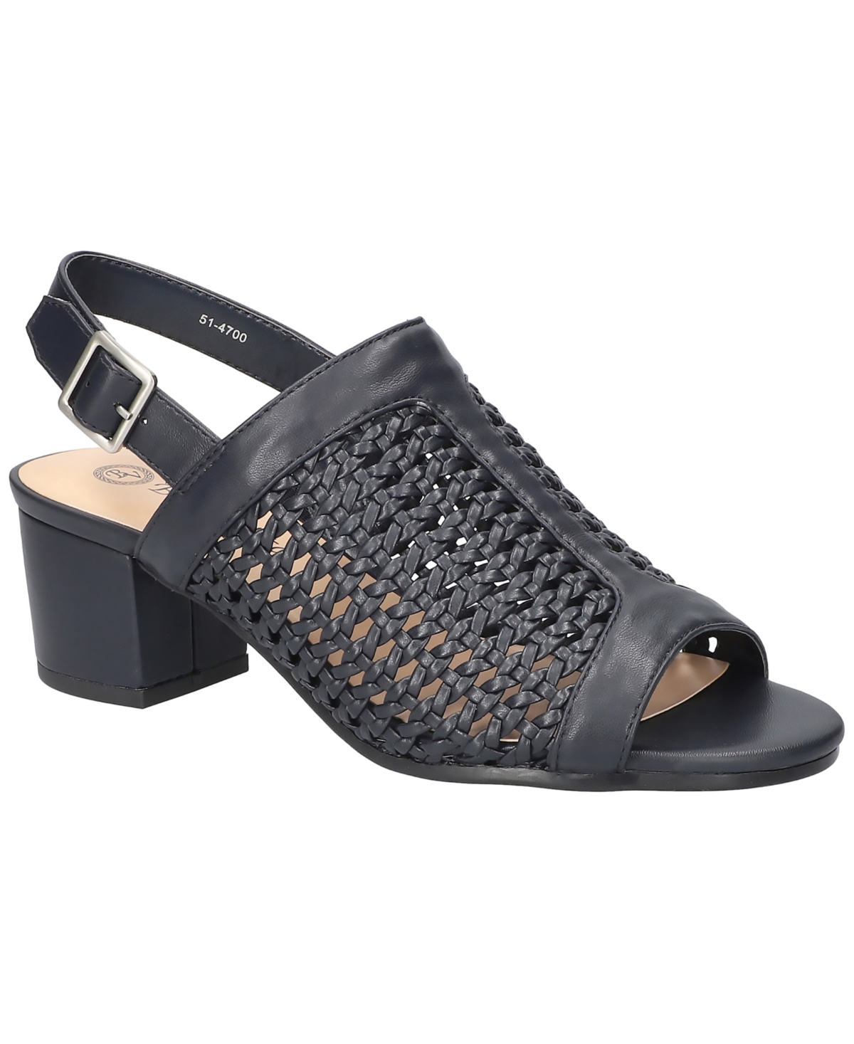 Bella Vita Women's Adley Block Heel Sandals In Navy