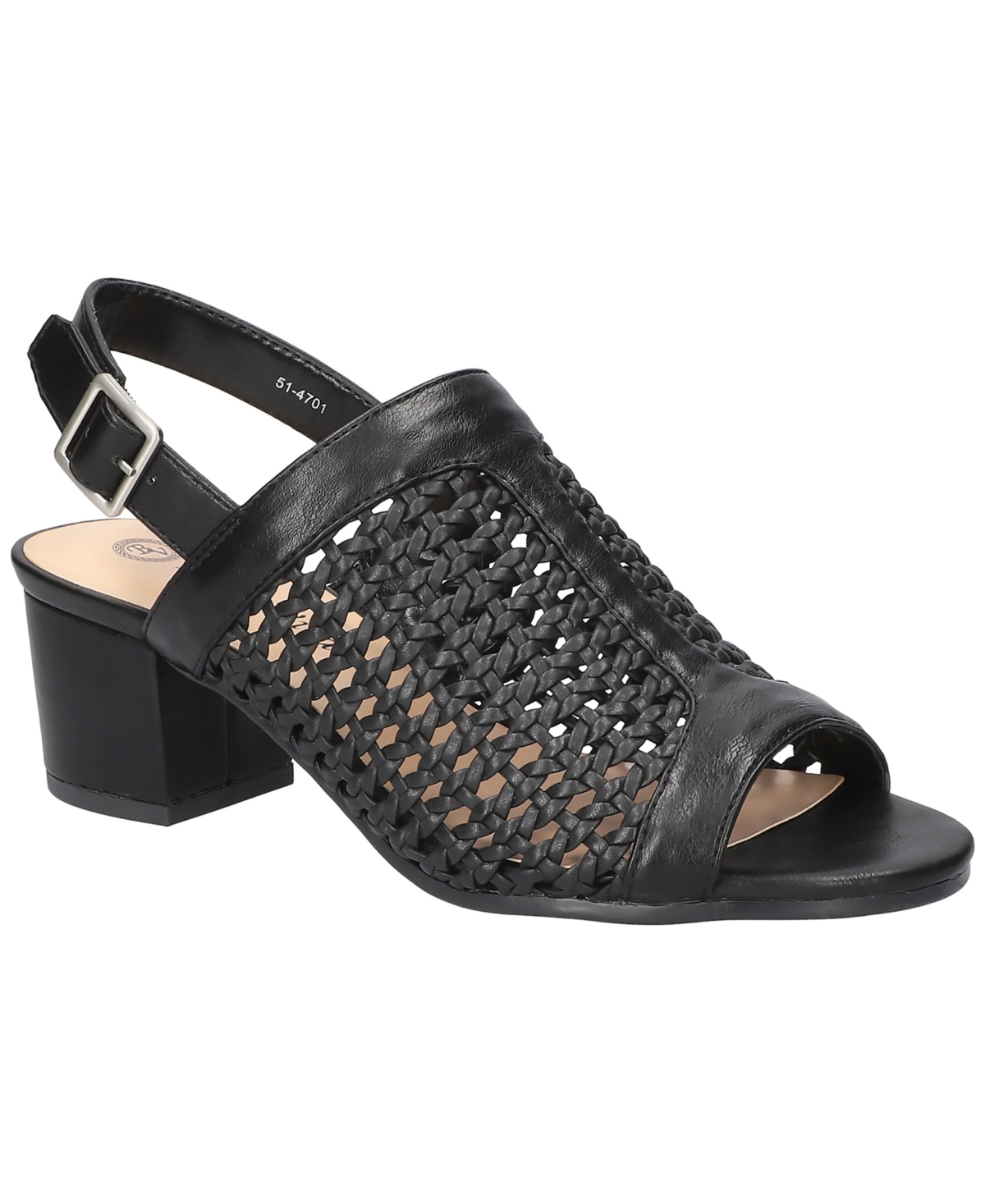 Bella Vita Women's Adley Block Heel Sandals In Black