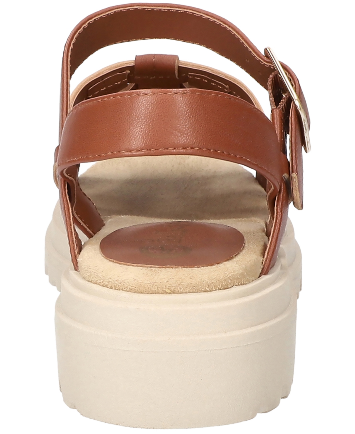 Bella Vita Women's Loni Lug Sole Fisherman Sandals In Dark Tan Leather