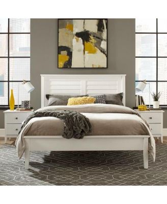 Modern Solid Pine Platform Bed – Sturdy Wood Slat Frame with Contemporary Design for Any Bedroom