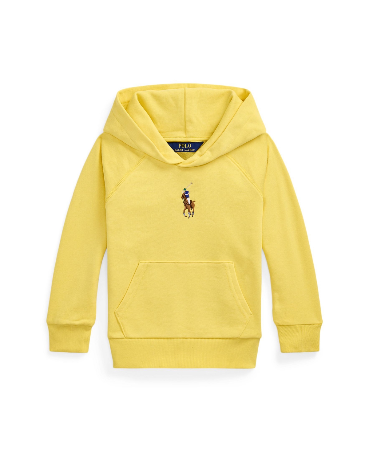 Polo Ralph Lauren Big Pony French Terry Hoodie In Yellow