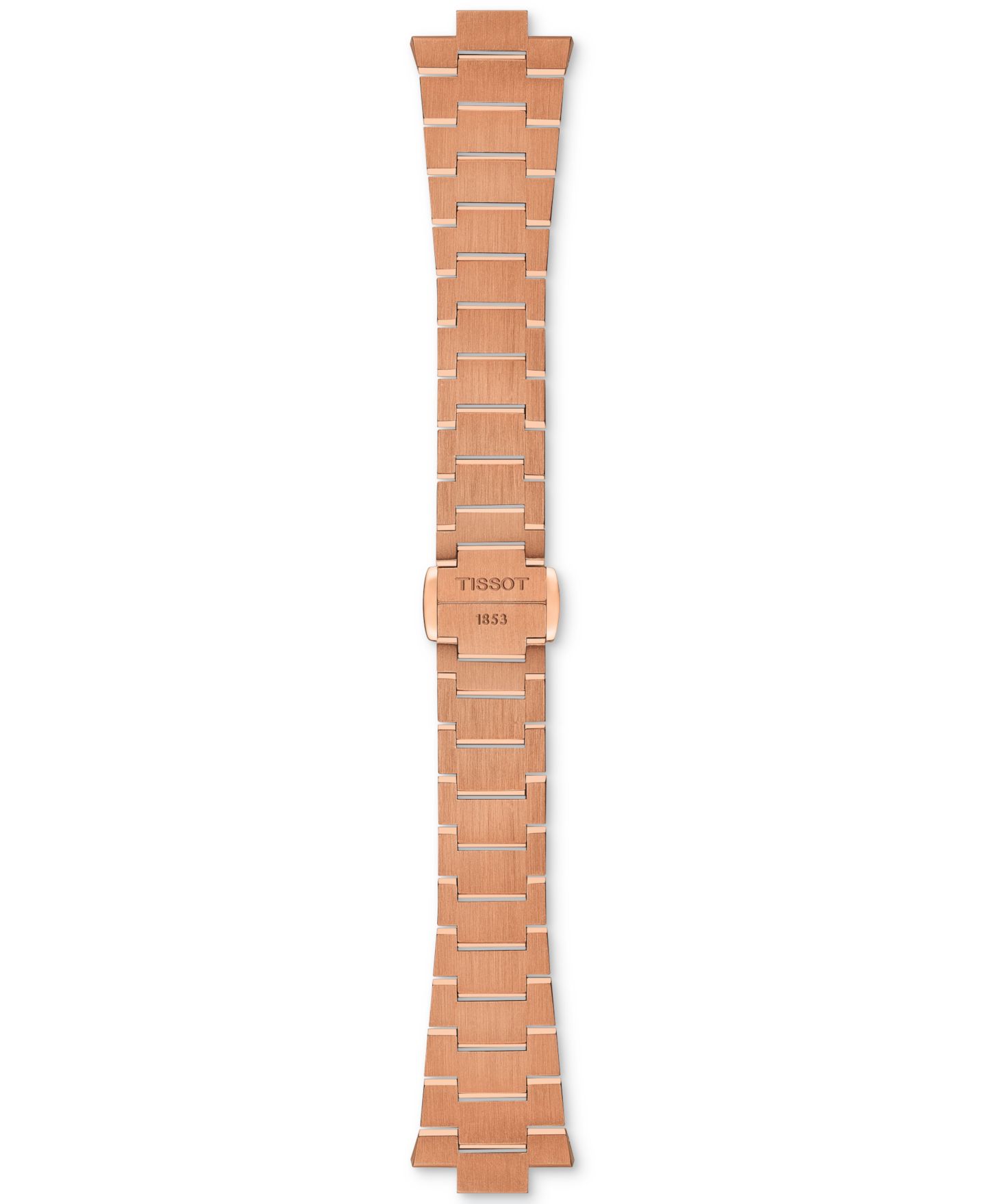 Женские часы Tissot Swiss PRX Diamond (1/20 ct. t.w.) Rose Gold-Tone Stainless Steel Bracelet Watch 25mm — фото 7