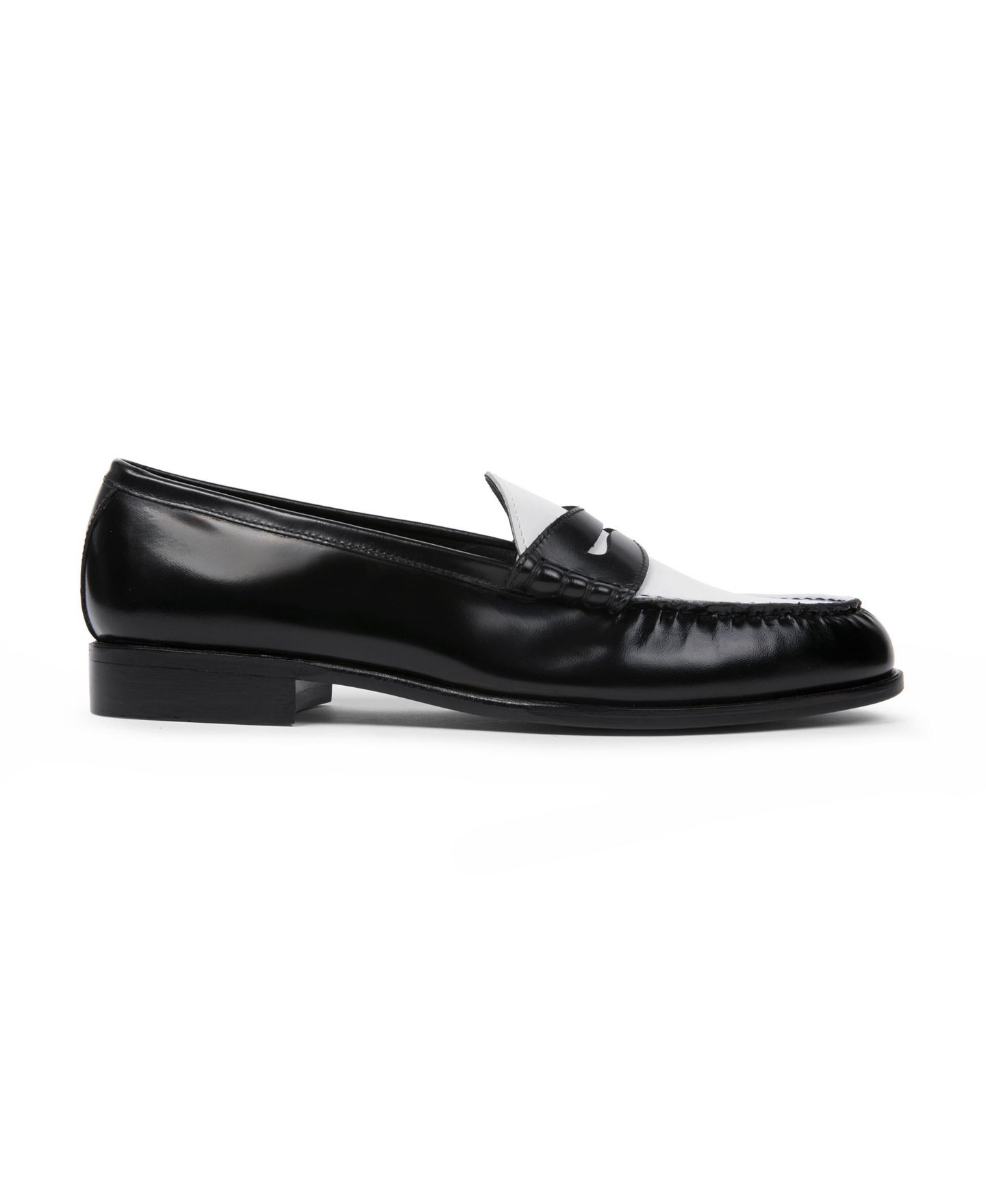 Мужские туфли Anthony Veer Como Penny Loafer, цвет: Чёрный белый — фото 2
