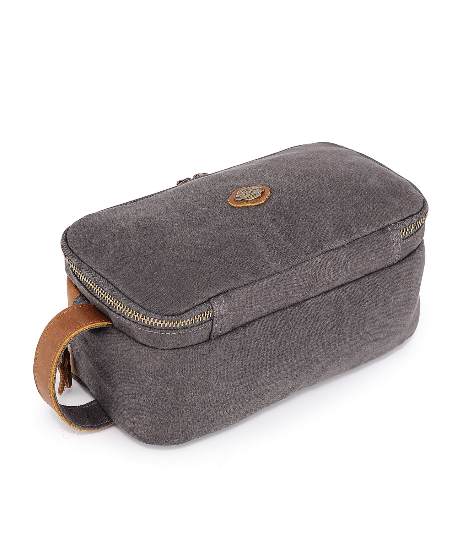 Женский несессер TSD BRAND Turtle Ridge Zip Top Toiletry Bag, цвет: Серый — фото 9