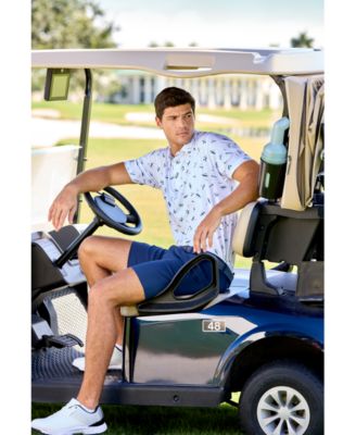 Men's Moisture Wicking Active Waistband 9" Golf Shorts