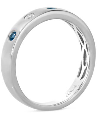 Anywear Everywear&reg; Blueberry Sapphire (1/6 ct. t.w.) or Pink Sapphire (1/6 ct. t.w.) & White Sapphire (1/10 ct. t.w.) Ring in 14k Honey Gold (also in rose gold and white gold)