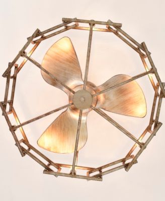 26.8" Neske Indoor Ceiling Fan with Light Kit and Remote