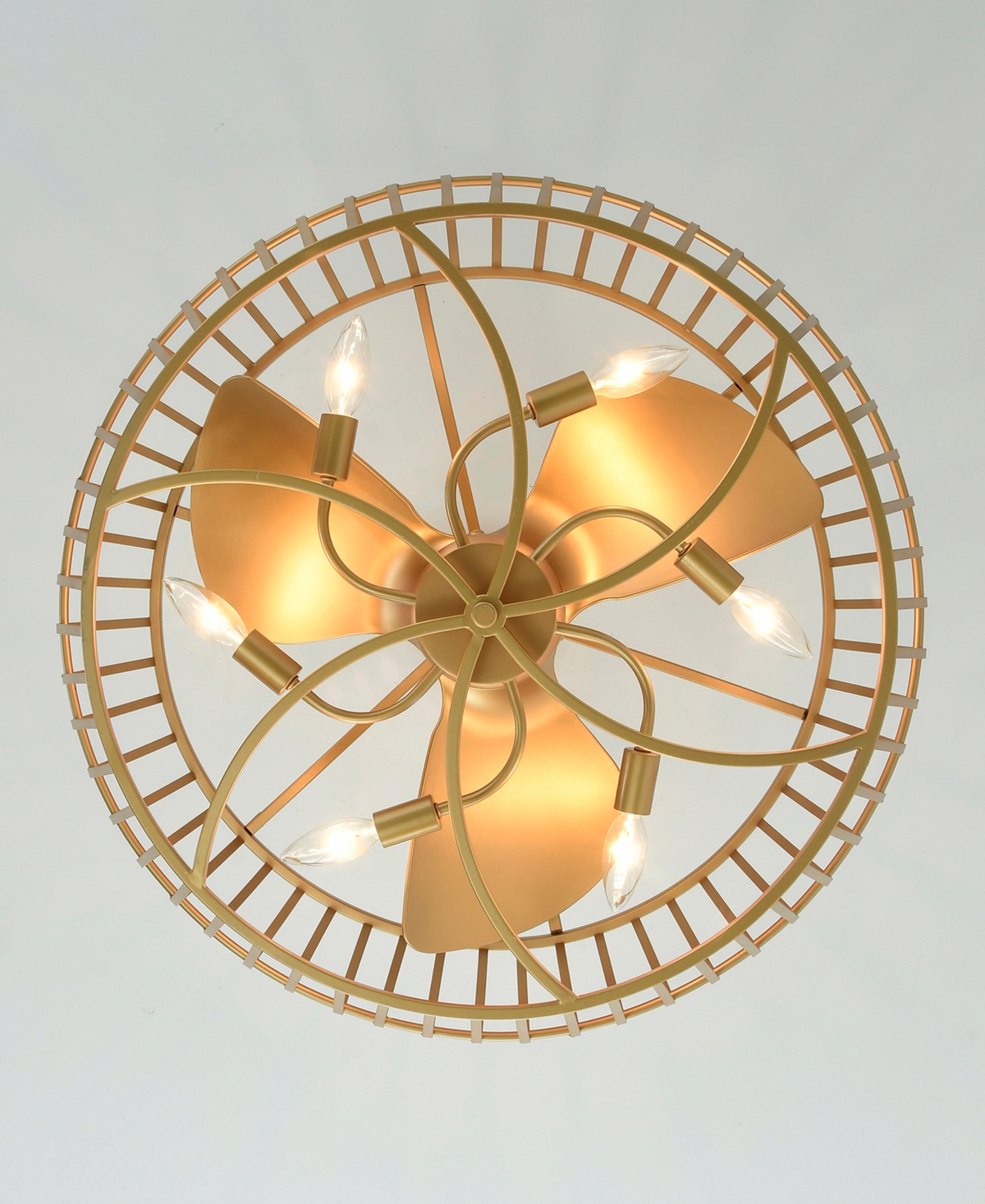 Home Accessories 26.8" Marcelin Indoor Ceiling Fan With Light Kit And Remote In Gold