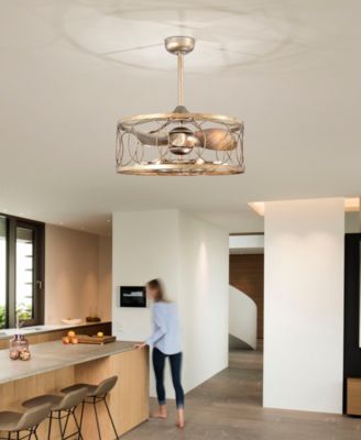 25" Aglae 6-Light Indoor Ceiling Fan with Light Kit and Remote