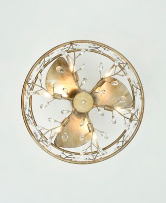 24.4" Onyx 6-Light Indoor Ceiling Fan with Light Kit and Remote