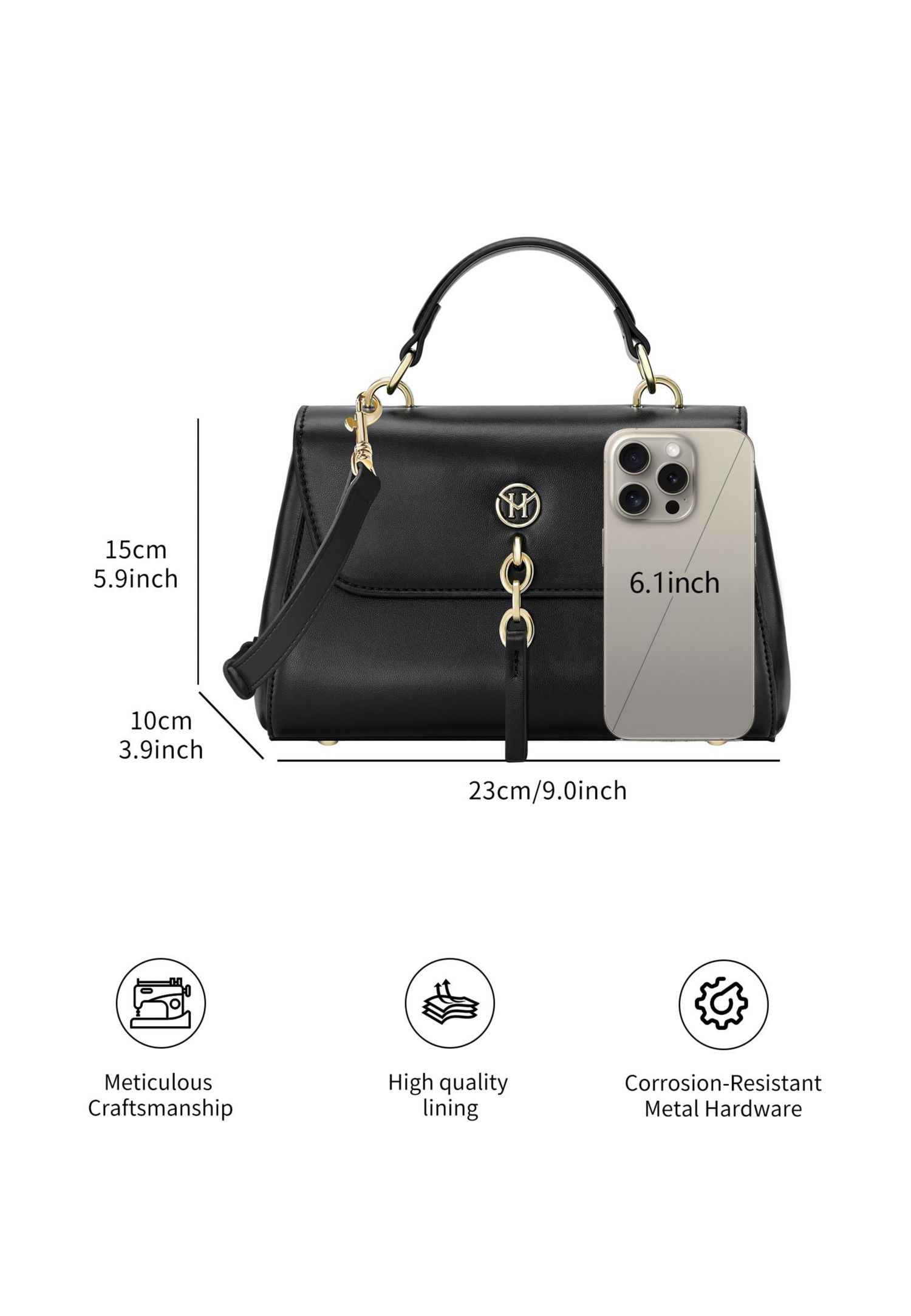 Elegance VSingle-Shoulder/Crossbody/Handheld Small Soft Bag