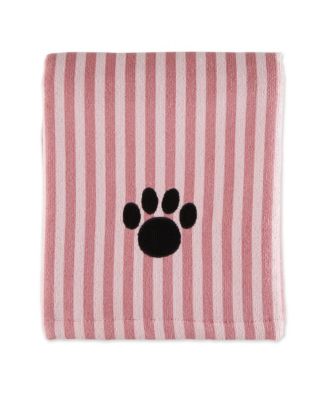 Microfiber Stripe Paw Pet Towel 41x23.5-inch