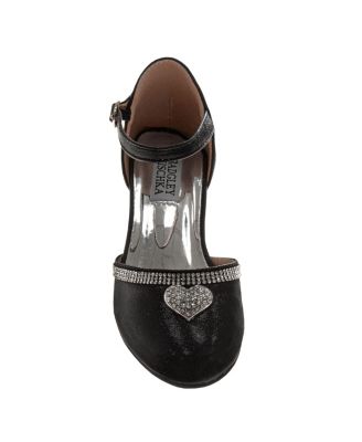 Little Girls Low Heeled Dress Shoes. (Little Kids/Big Kids)