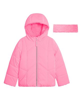 Toddler Girls Reflective Shine Fashion Puffer Jacket