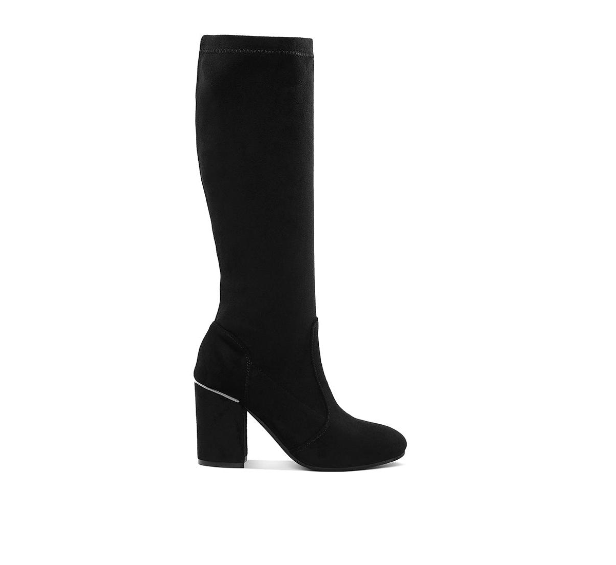 Saloniki Microfiber Calf Boots - Taupe