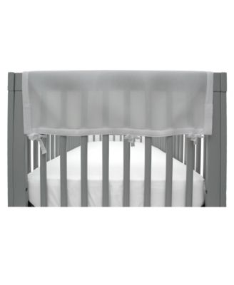 Breathable Mesh Crib RailGuard Teething Cover, 27" Short Panel (2-Pack)