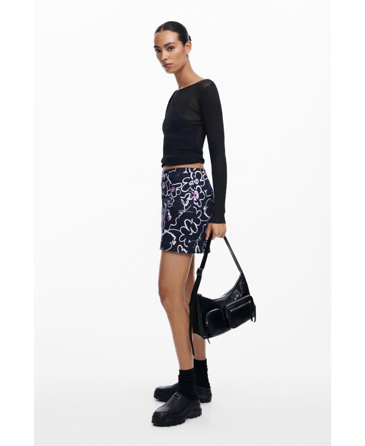 Desigual Women's Floral miniskirt