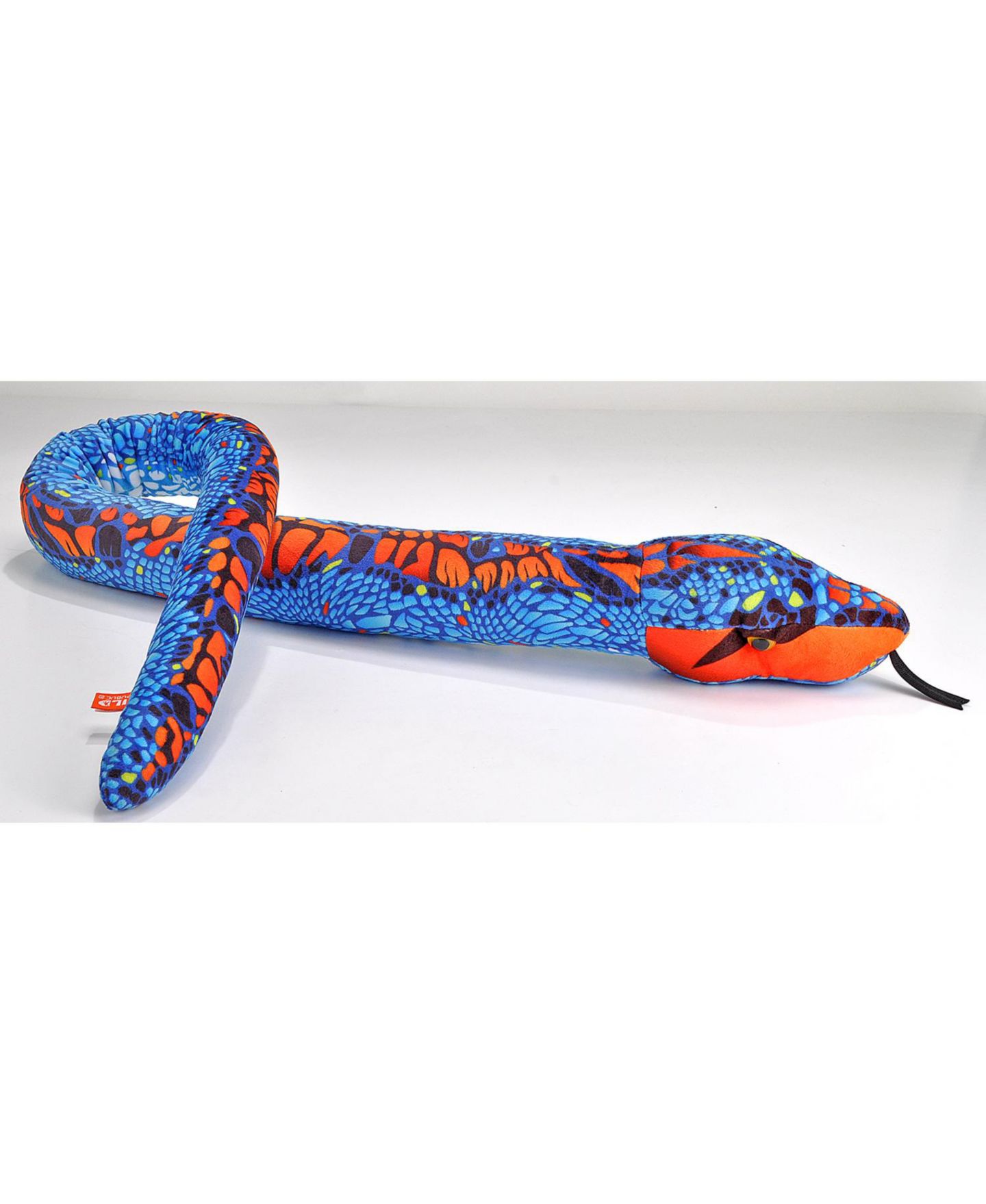 Детская мягкая игрушка Wild Republic Blue Orange Snake 54" Plush, 1-Piece — фото 2