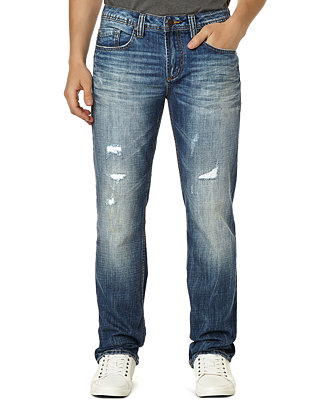 Buffalo David Bitton Six Slim Straight Fit Jeans - Jeans - Men - Macy's