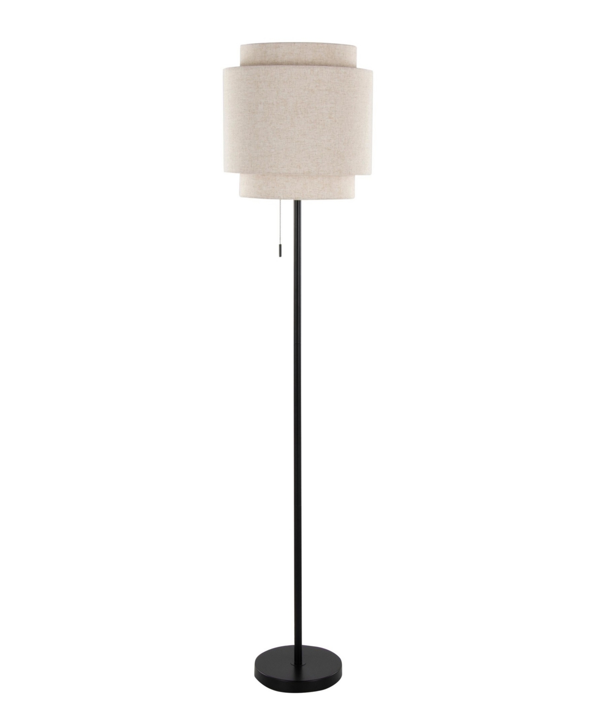Lumisource Tier 64" Contemporary Standard Floor Lamp In Black
