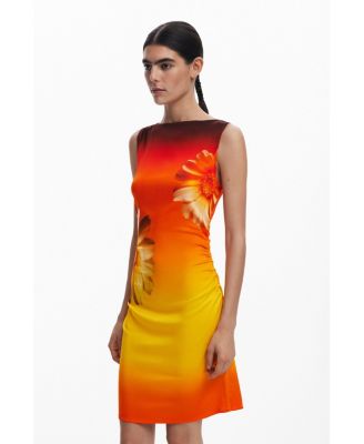 Women's Ombre asymmetrical dress