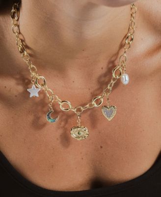 Carter Round Statement Link Necklace