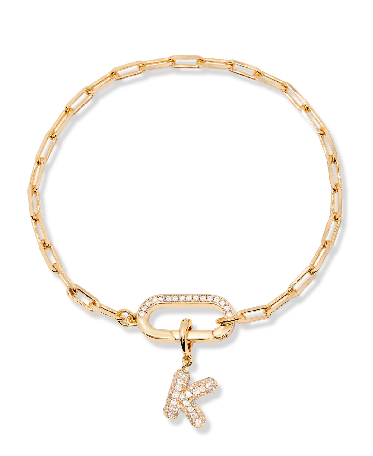 Brook & York Petra Initial Charm Bracelet In Letter K