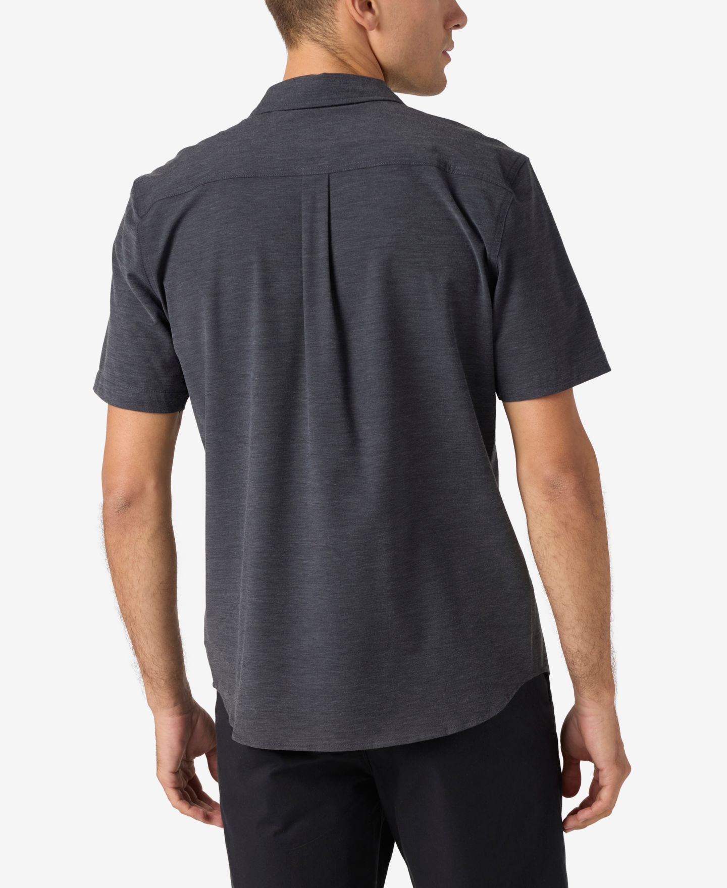 Мужская рубашка O'Neill Traveler UPF Traverse Solid Short Sleeve, цвет: Чёрный — фото 2