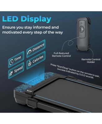 2 in 1 Folding Treadmill Walking Pad with Remote & APP Control and LED Display