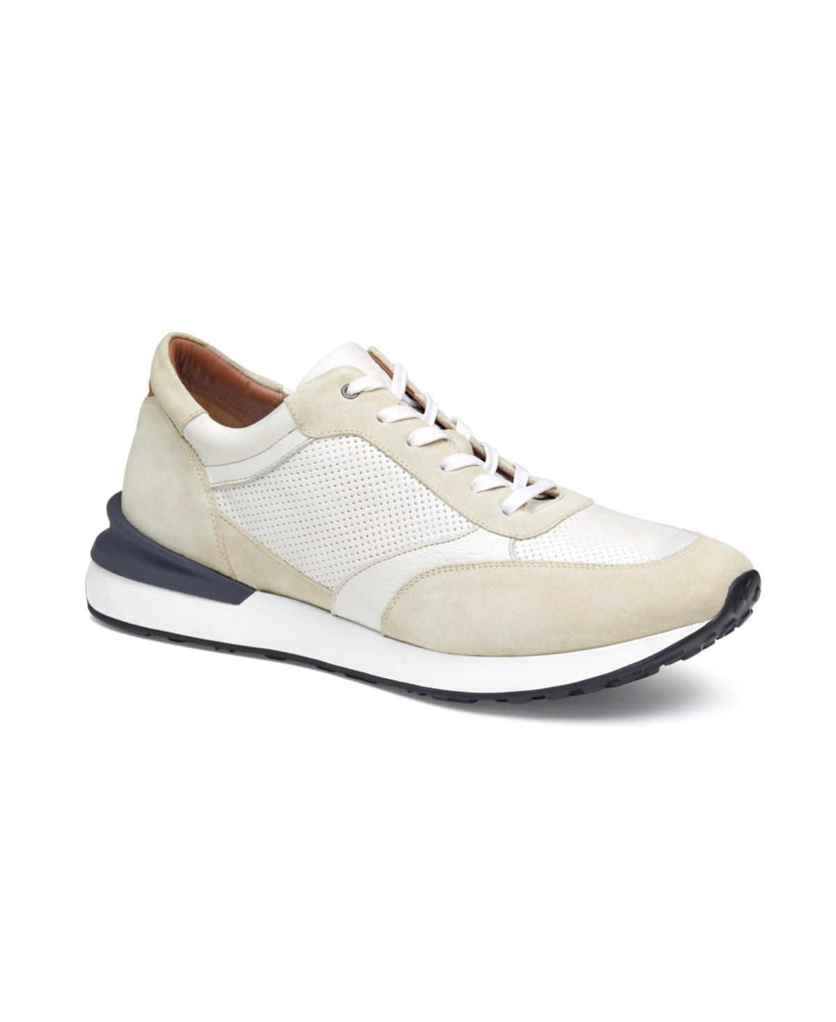 Men's Briggs Perfed Lace-Up Shoe - Off White/White/Navy