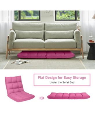 14-Position Adjustable Folding Lazy Gaming Sofa