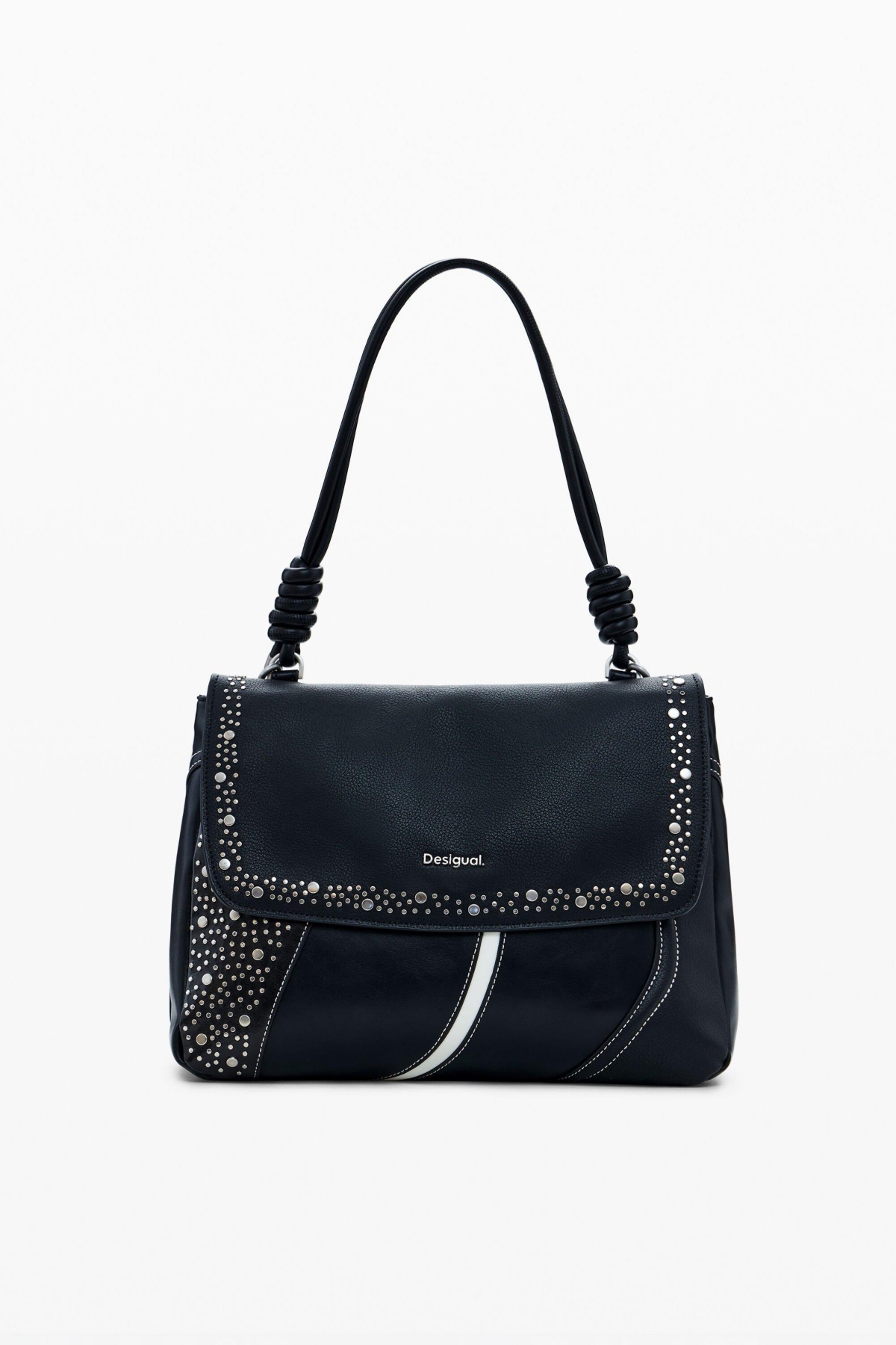 Women's Medium convertible studded bag - Black