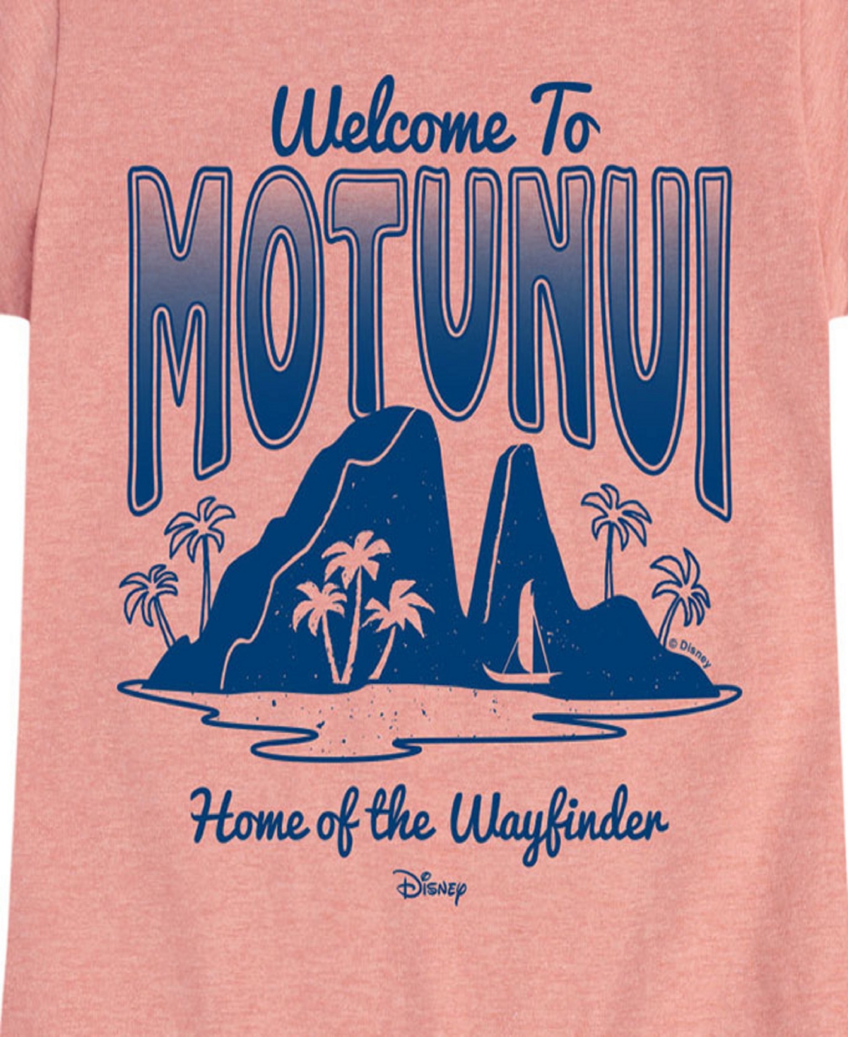 Disney Big Girls Moana 2 Welcome To Motunui Graphic Short Sleeve Tee In Pink