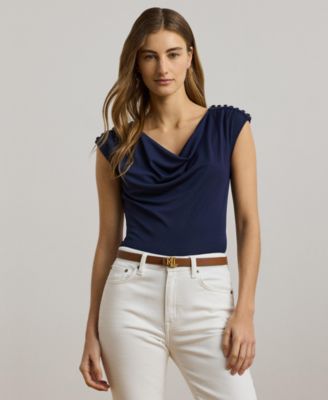 Lauren Ralph Lauren - Women's Jersey Sleeveless Cowl Neck Top