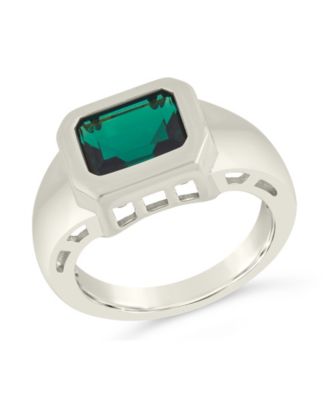 Calder Cubic Zirconia Signet Statement Ring