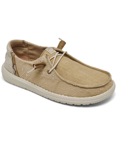 Женские кроссовки-мокасины Hey Dude Wendy Crafted Boho, цвет: Рыжевато-коричневый