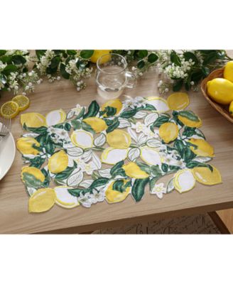 Elrene Tuscany Cutwork Table Linen Collection In Multi