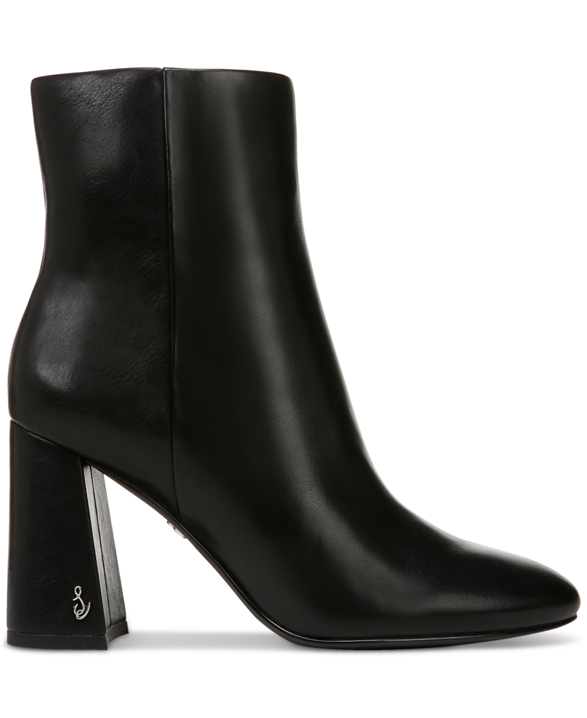 Sam Edelman Daria Womens Leather Solid Mid-calf Boots In Black