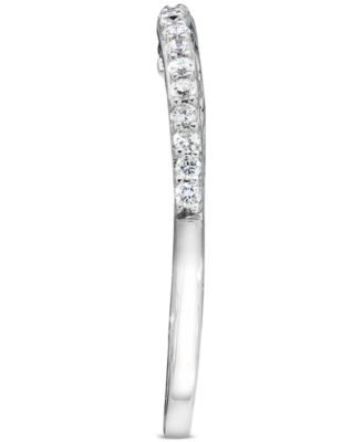 Vanilla Diamond Wavy Band (1/6 ct. t.w.) in 14k White Gold