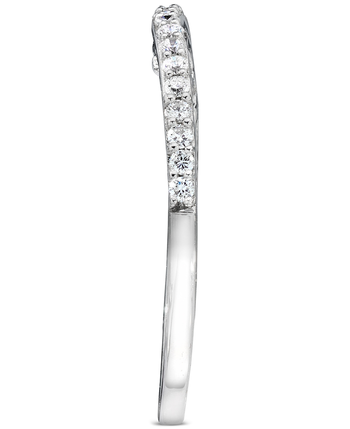 Le Vian Vanilla Diamond Wavy Band (1/6 Ct. T.w.) In 14k White Gold In White Gold